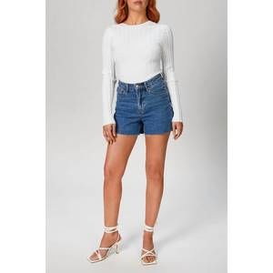 NEW IN THE MOOD FOR LOVE justine tricot top in white